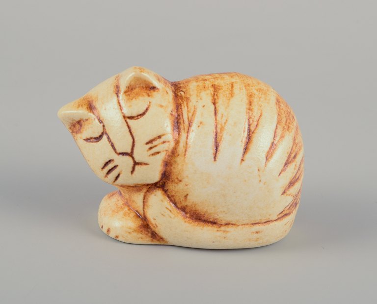 Lisa Larson for Gustavsberg, Sweden.
Cat in glazed ceramic.