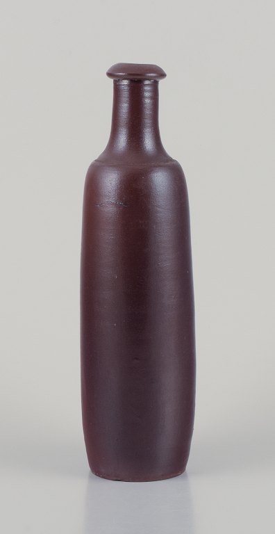 French ceramicist.
Unique ceramic vase. Slender form.