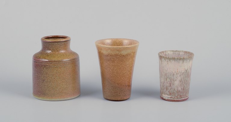 Elly Kuch (1929-2008) and Wilhelm Kuch (1925-2022).
Three unique ceramic vases.