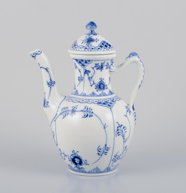 Royal Copenhagen Blue Fluted Half Lace, coffee pot.