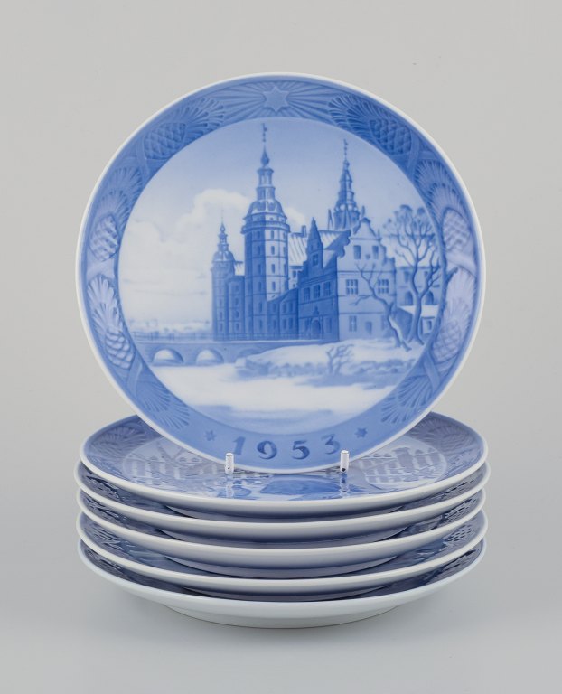 Royal Copenhagen, et sæt på seks juleplatter.
Årgange: 1953-1959 (minus 1954).