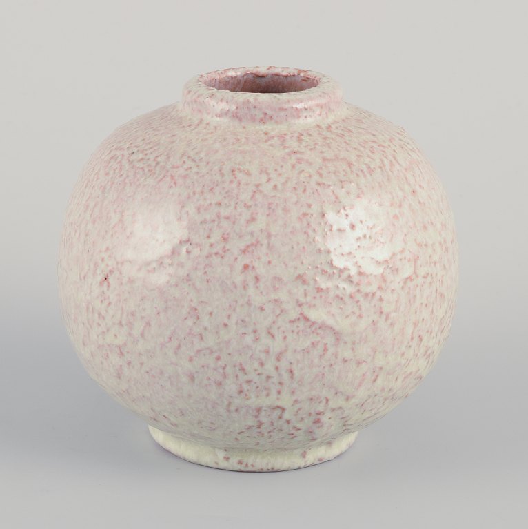 John Andersson (1899-1969) for Höganäs, Sverige. Unika keramikvase.