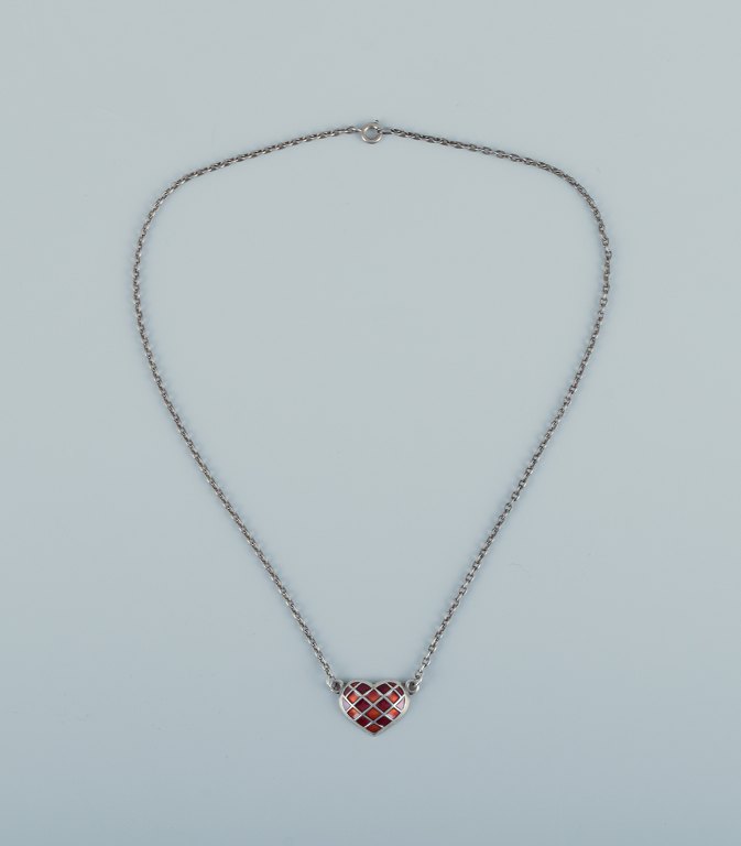 David Andersen, Norwegian silversmith.
Necklace in sterling silver.