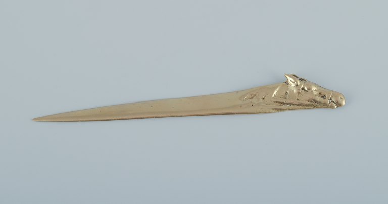 Art Nouveau letter opener in the shape of a horse