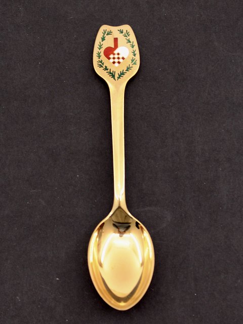 A Michelsen gold- Christmas spoon 1951