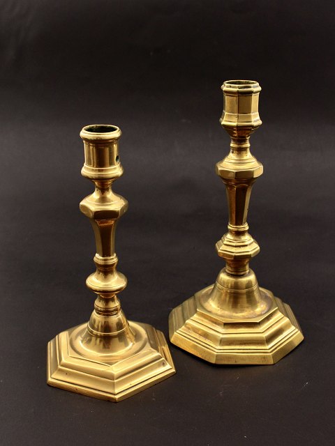 French brass candlesticks