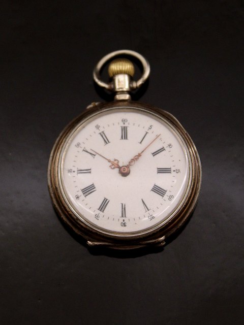 Silver pocket watch