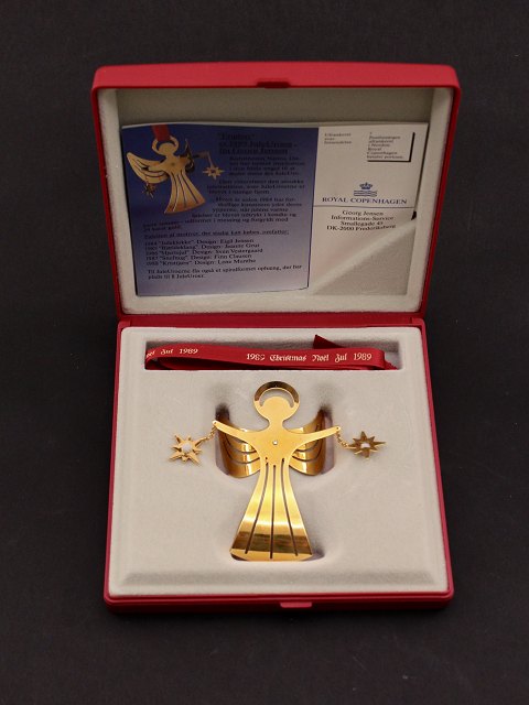 Georg Jensen gilded Christmas ornament 1989