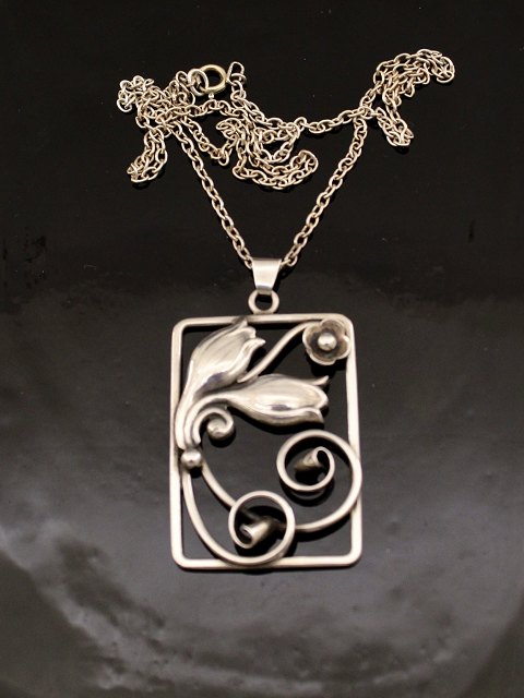 Art Deco 830 silver pendant