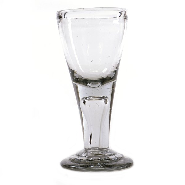 Norwegian end 18th century glass circa 1770. H: 18,6cm