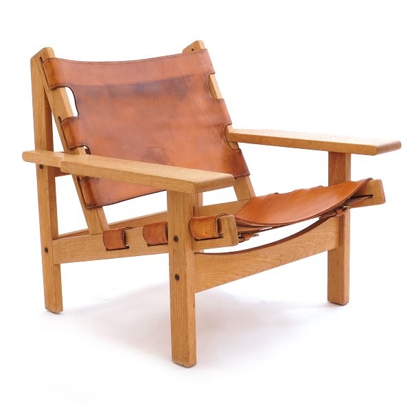 Spanish Chair by Kurt Østervig Denmark circa 1960. Oak and leather - Nice 
patinated