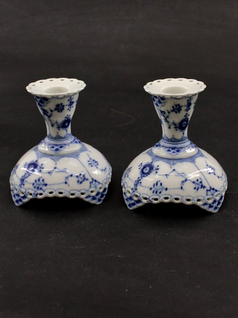 Royal Copenhagen blue fluted candlesticks 1/1138