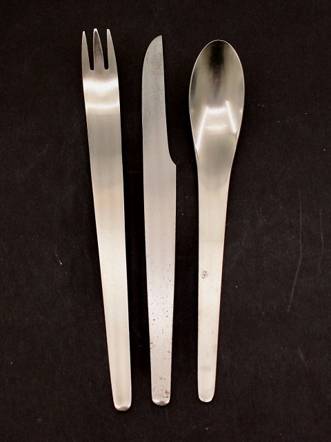 Set of 18 parts A Michelsen design Arne Jacobsen steel cutlery