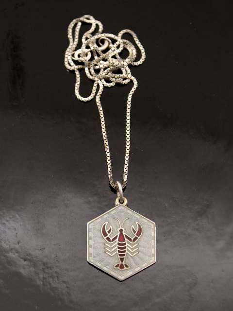 Sterling silver pendant scorpion