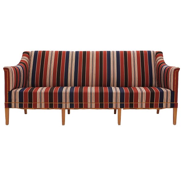 Kaare Klint three seater sofa 6092, mahogany. Designed 1940 and manufactured by 
Rud. Rasmussen. L: 200cm