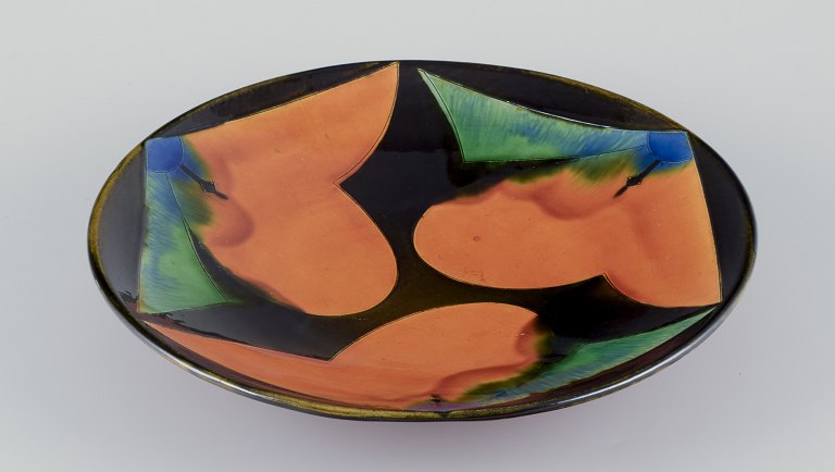 Danish ceramicist, Tommerup Brickworks. 
Large unique ceramic bowl.