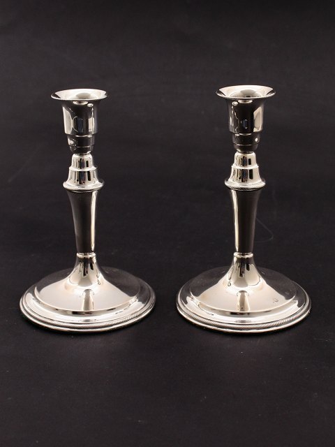 830 silver Danish candlesticks