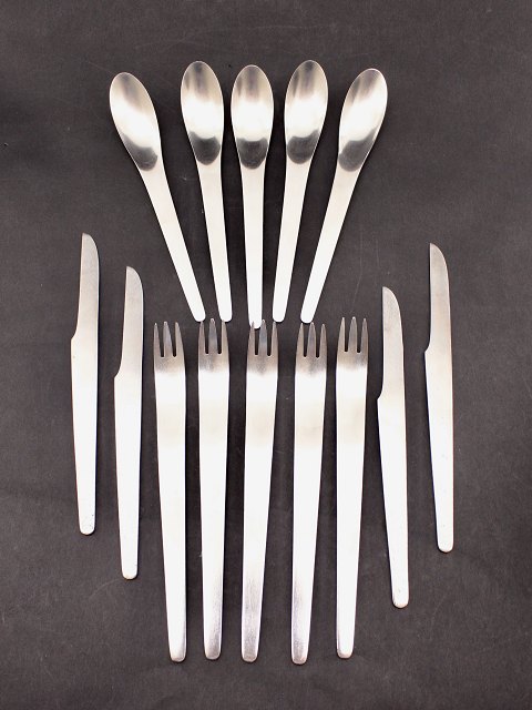 Set of 14 pieces A Michelsen design Arne Jacobsen steel cutlery