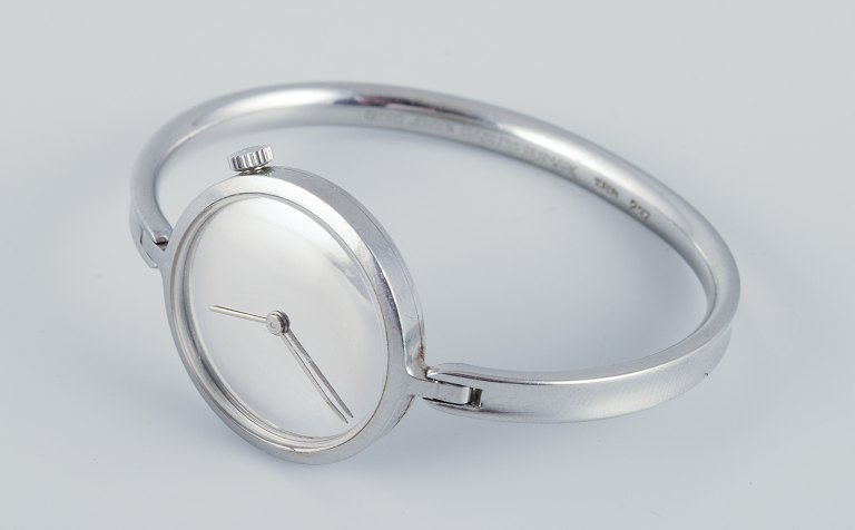 Vivianna Torun Bülow-Hübe for Georg Jensen, steel wristwatch.