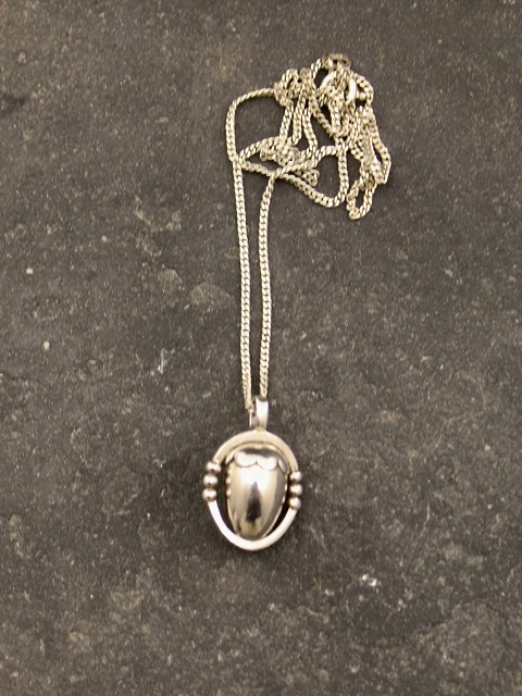 Georg Jensen sterling silver acorn vintage pendant