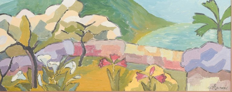 Kaare Sunde, Norwegian artist.
Exotic landscape.