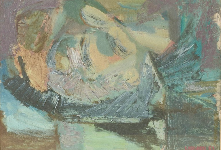 Bo Lindgren (1935–1991)
Abstract Composition
Oil on paper, framed behind glass