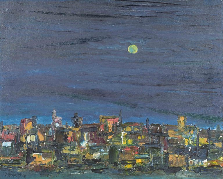 Van de Vooren, dutch artist.
Bartholomeusnacht, 1969
Oil on canvas