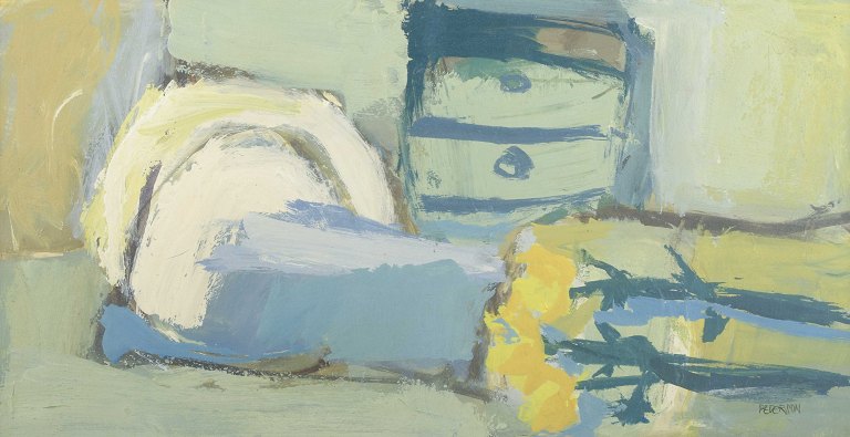 Swedish artist, 1960s
Abstract composition.
Oil on panel.