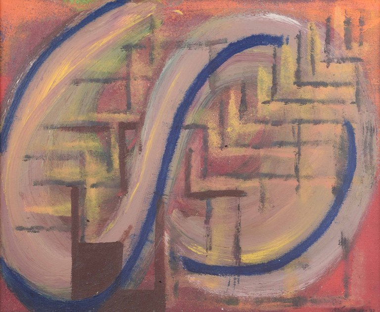 Scandinavian artist
Abstract composition.
Oil on canvas.