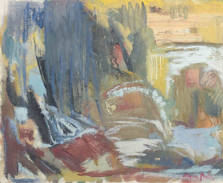 Agne Johansson (1921–1987)
“Marsvinter”.
Oil on canvas.