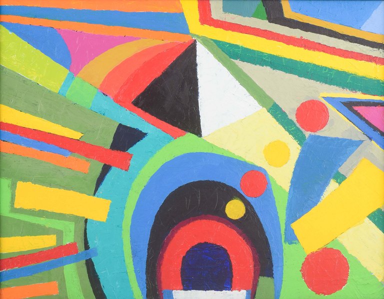 Scandinavian artist
Concrete composition.
Oil on canvas.