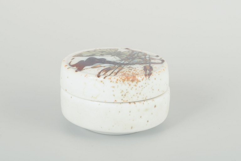 Nils Thorsson for Royal Copenhagen.
Miniature lidded jar, 1960s.