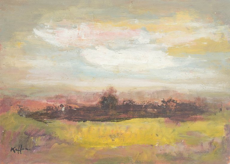 Charles Kiffer (1902–1992)
Landscape.
Oil on board. 1960s.