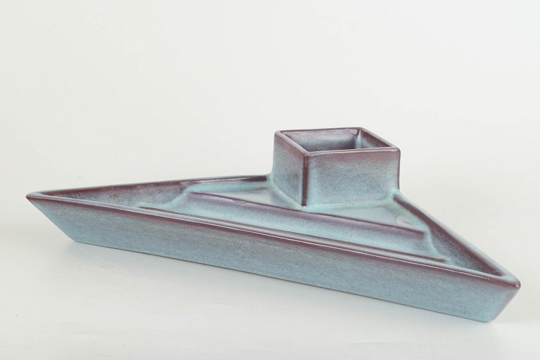Ewald Dahlskog for Bo FajansPen tray “Lava”, 1940s.