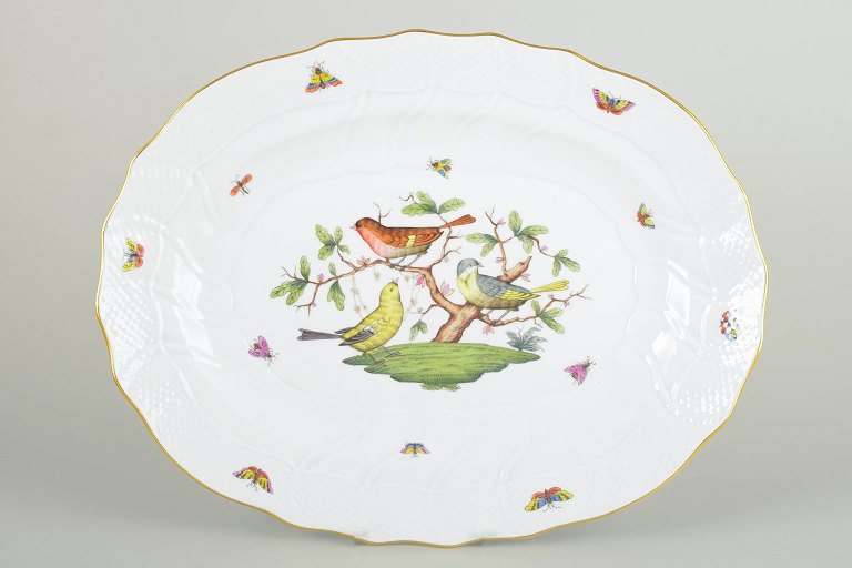 Herend, HungaryLarge "Rothschild" serving platter, mid-20th century.