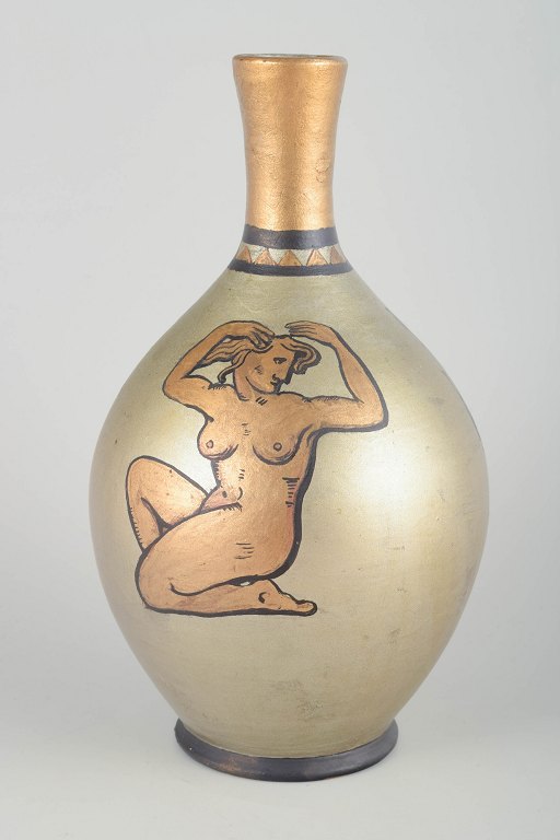 Bo FajansHand-painted vase, 1930s.