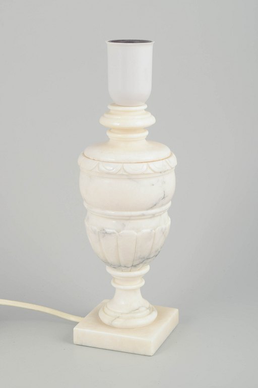 Italian alabaster table lamp, mid-20th century.