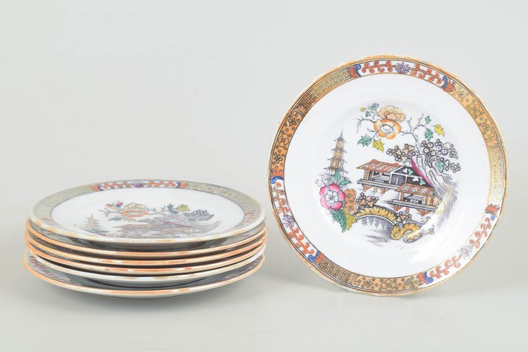 RörstrandSet of 7 “Japan” faience plates, early 20th century.