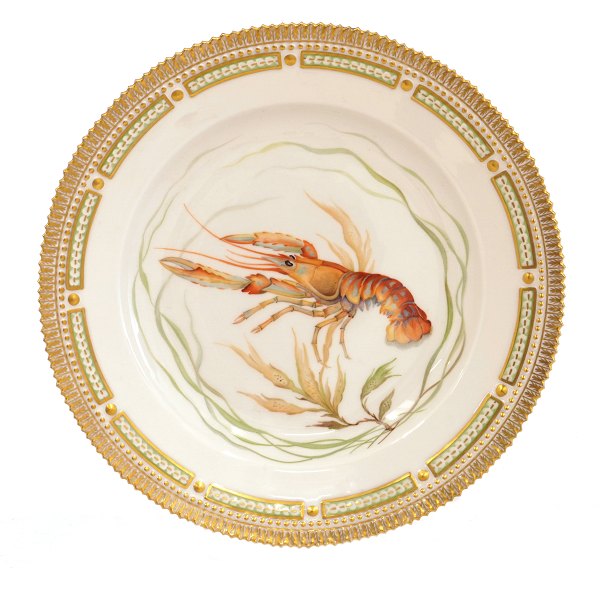 Royal Copenhagen Fauna Danica plate 3549 "Nephrops norvegicus" dated 1965. D: 25,5cm