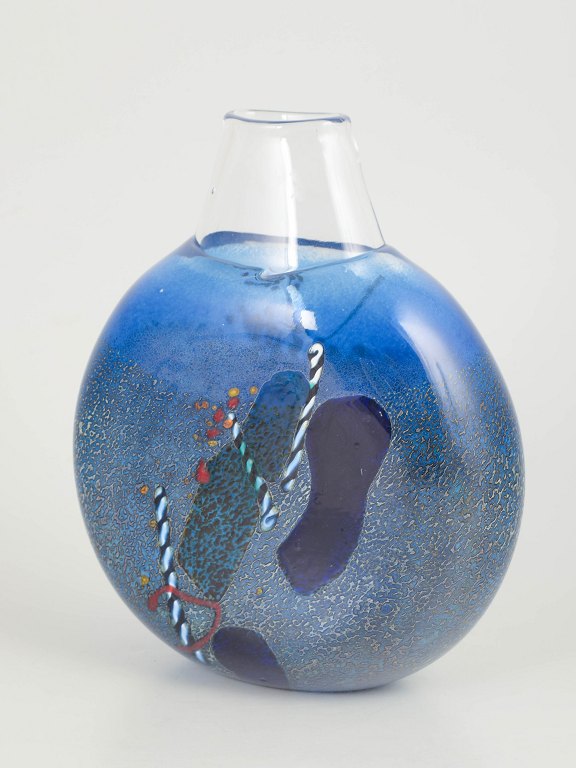 Bertil Vallien for Kosta Boda, art glass vase.