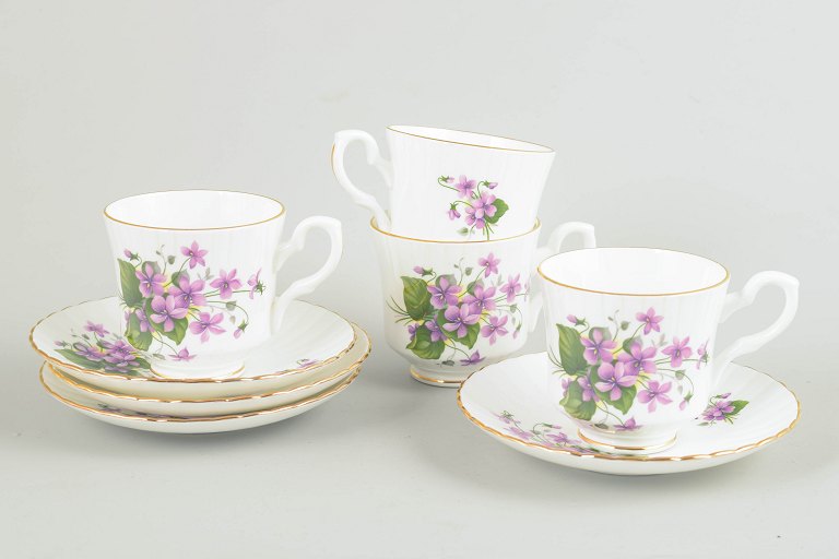 Royal Stafford, set of 4 coffee cups with saucers.