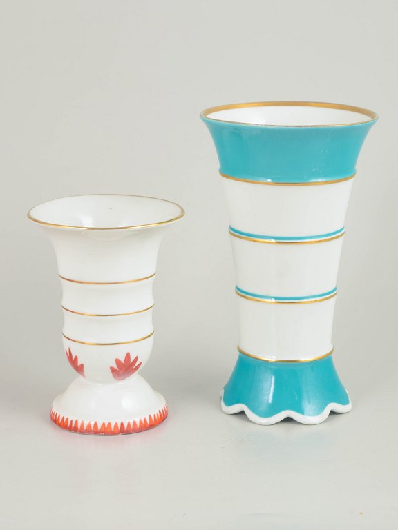 Two German art deco vases.