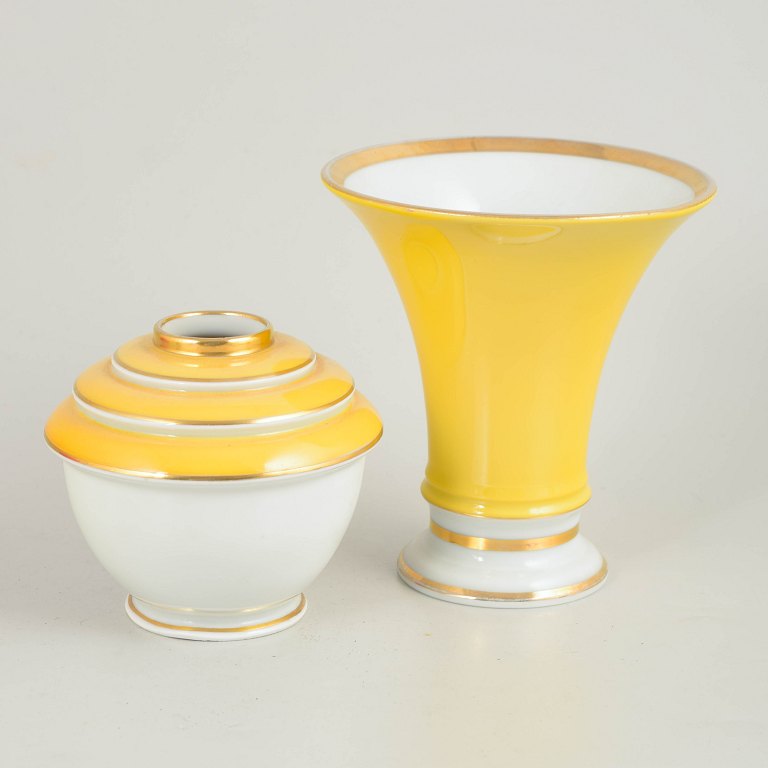 Two German art deco vases.