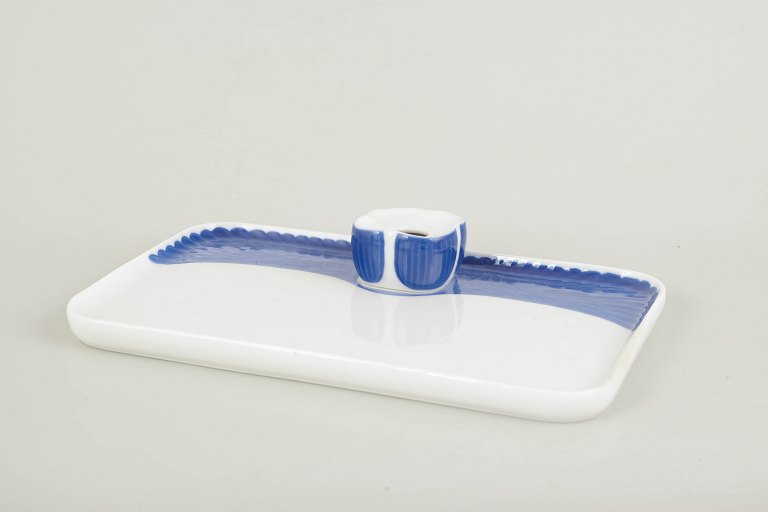 Royal Copenhagen Art Nouveau inkwell.