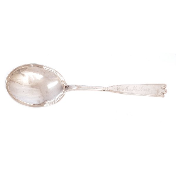 Early 18th century silver spoon by Jens Michelsen Halling, Varde, 1703-11L: 18,cm