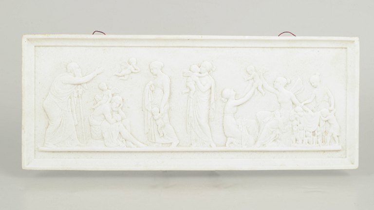 Royal Copenhagen biscuit relief after Thorvaldsen, wall relief.
