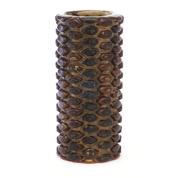 Early Axel Salto, 1889-1961, stoneware vase signed Salto 1941/47. H: 15,2cn. D: 7cm