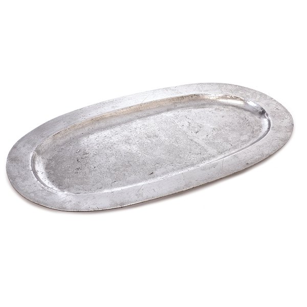 Large tray, pewter, by Friedrich Friedrich, Copenhagen, 1747-1797, circa 1780.Size: 77x43cm