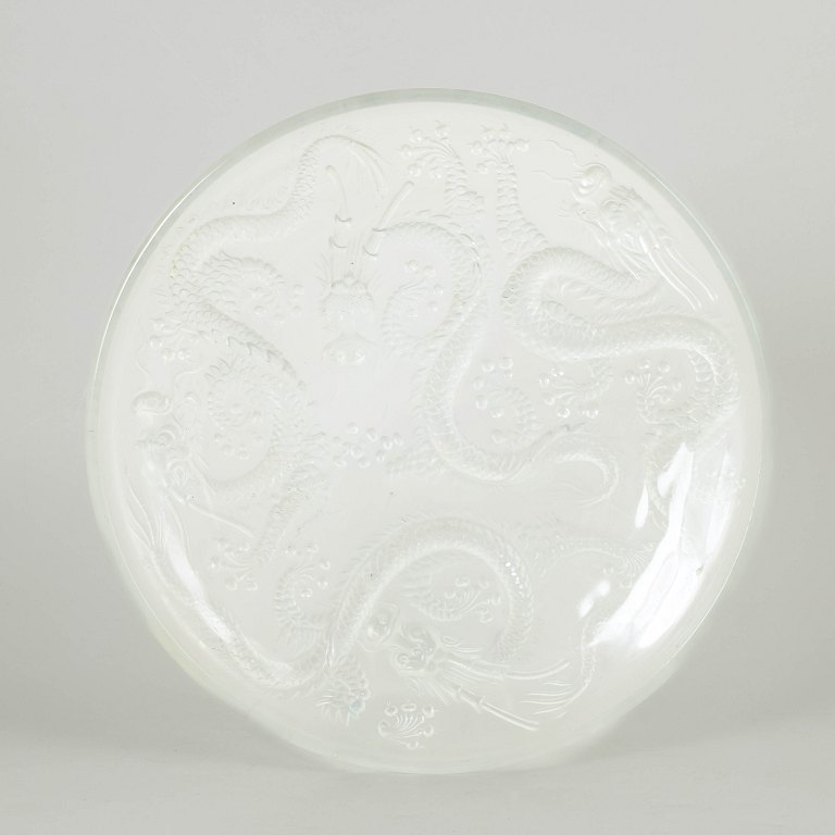 Josef Inwald for Barolac, large Chinese dragon dish.
