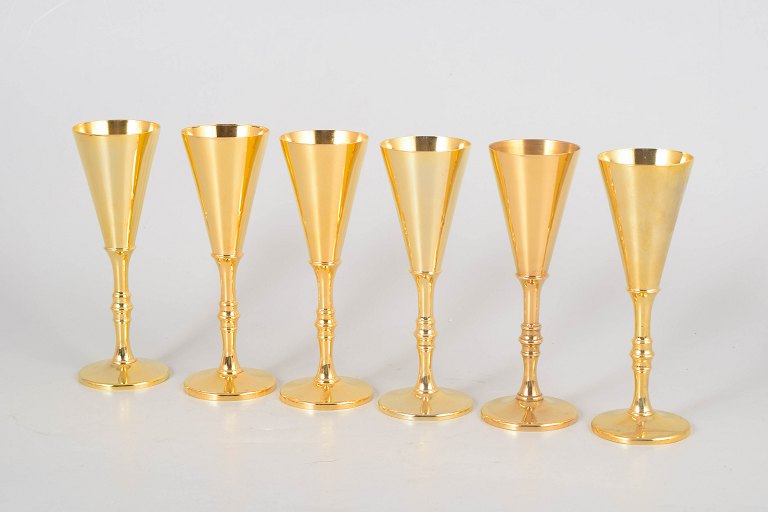 Pierre Forsell for Skultuna, set of six schnapps cups.